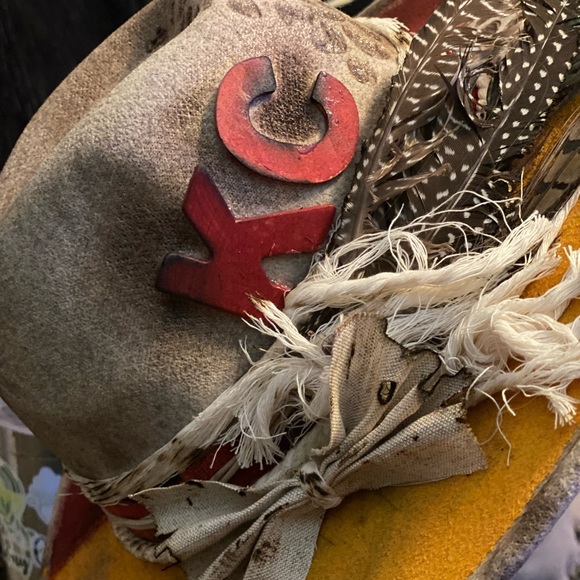 CHEIF NATION burnt cowgirl flat brim - Picture 2 of 2